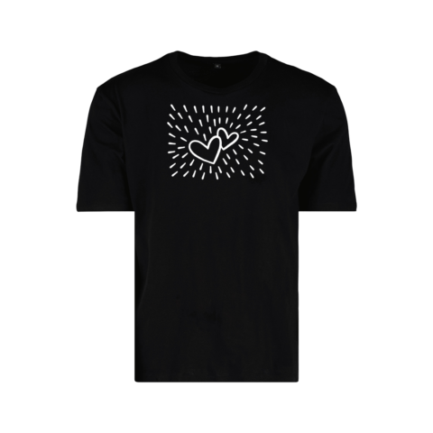 t-shirt noir logo explosion blanc – PFP