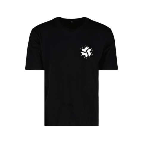 t-shirt noir – logo rond blanc – PFP